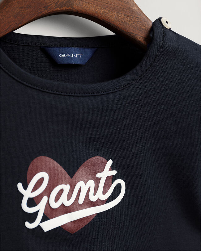 Girls Script T-shirt med hjärta