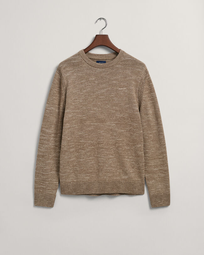 Crew neck tr&ouml;ja med tvinnat garn