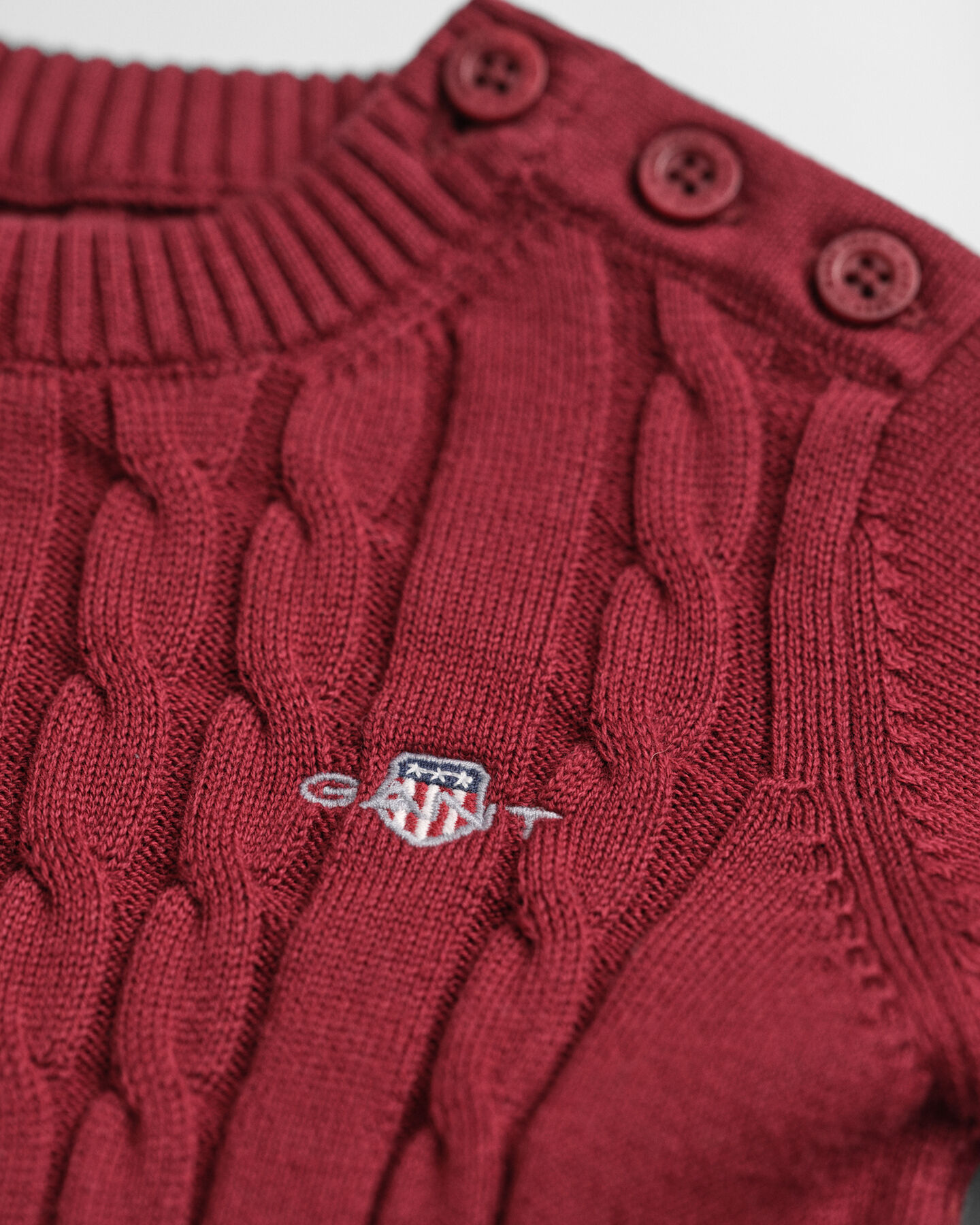 Baby Girls kabelstickad bomullsklänning