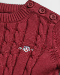 Baby Girls kabelstickad bomullsklänning