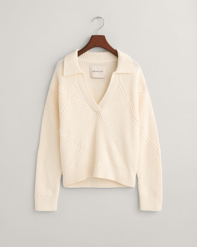 Strukturstickad Rugger