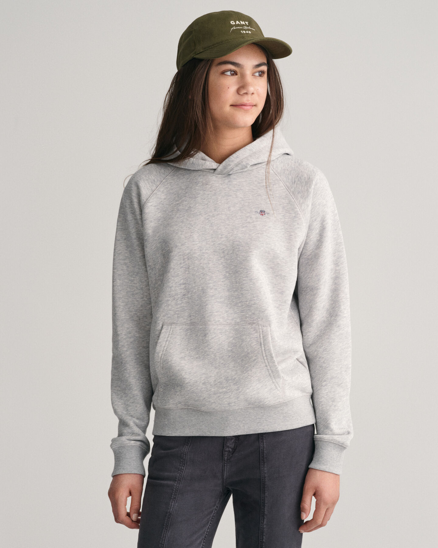 Teens Script Graphic keps i bomullstwill