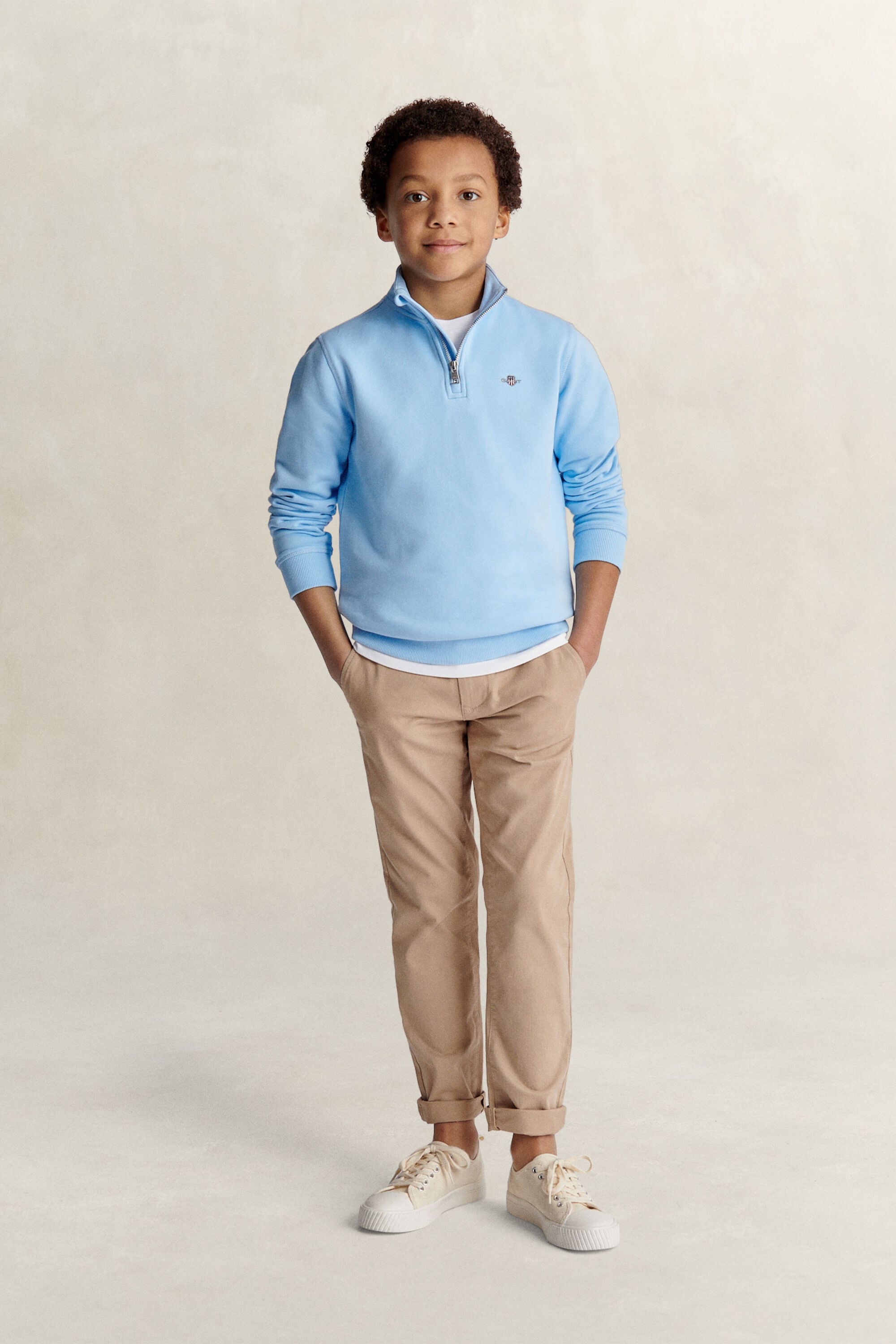 Teen Boys sweatshirt med half-zip