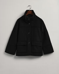 Cropped jacka i ullblandning