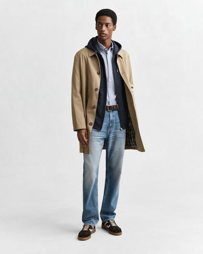 Shield hoodie med dragkedja