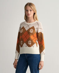 Argyle crew neck tr&ouml;ja