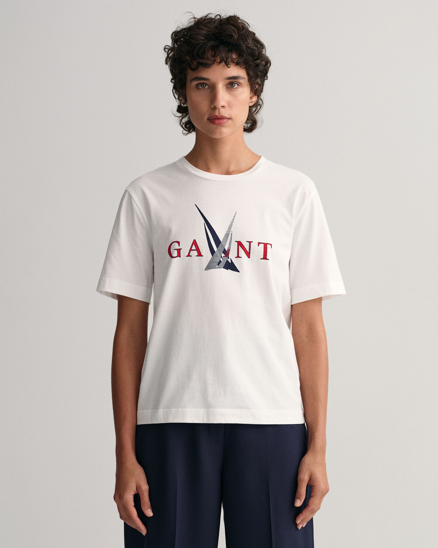 Segelmönstrad T-Shirt