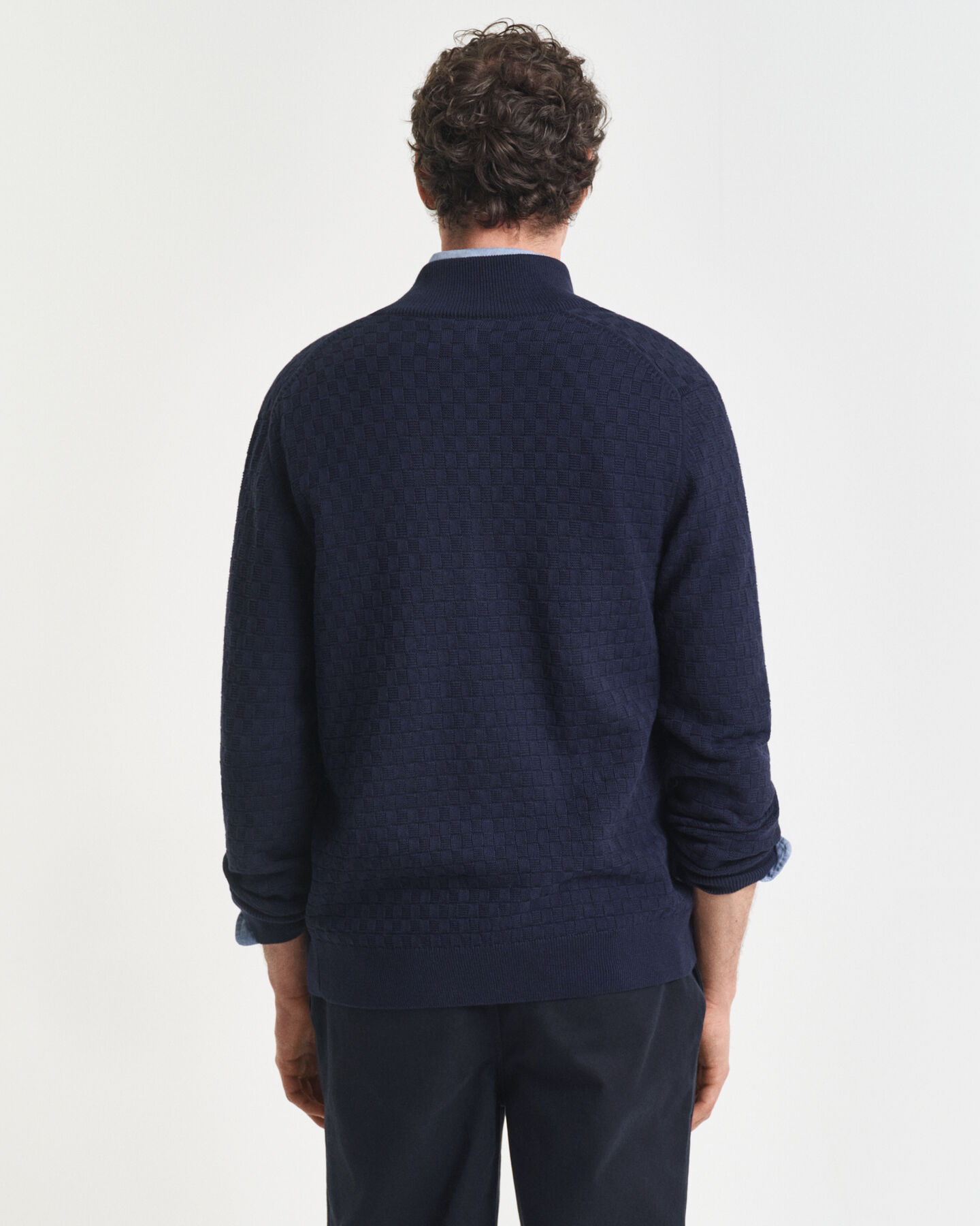 Tröja med dragkedja och mikrostruktur