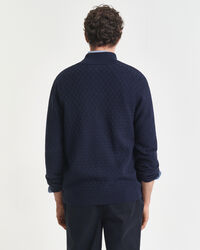 Tröja med dragkedja och mikrostruktur