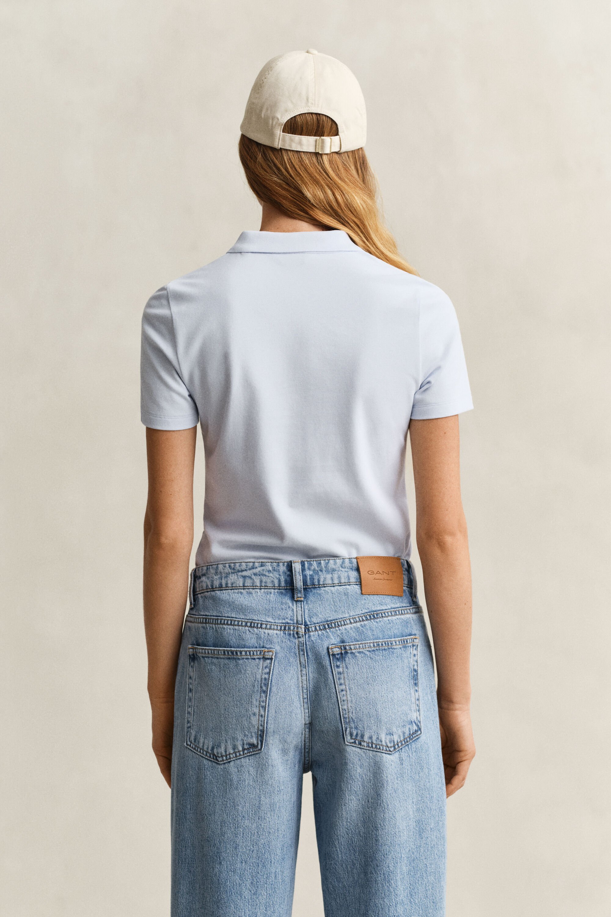 Slim fit pikétröja