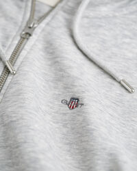 Shield hoodie med dragkedja