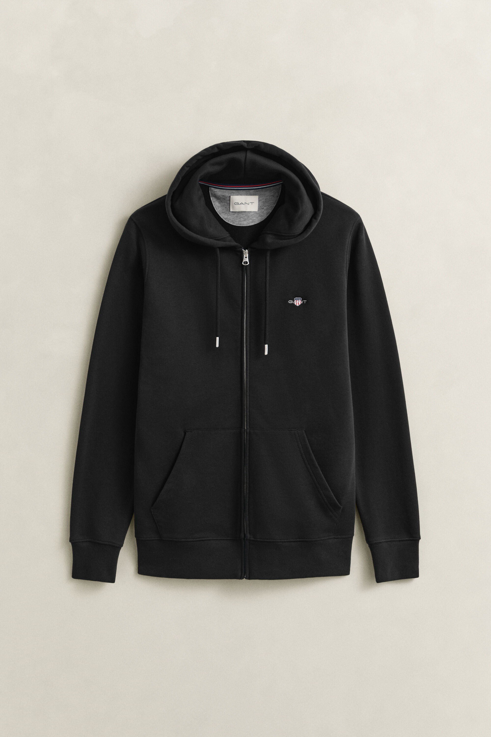 Shield hoodie med dragkedja