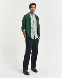 Regular fit klassisk randig oxfordskjorta