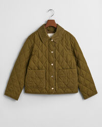 Quiltad jacka med manchesterdetaljer