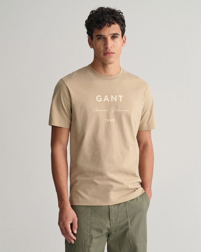 T-shirt med GANT-tryck