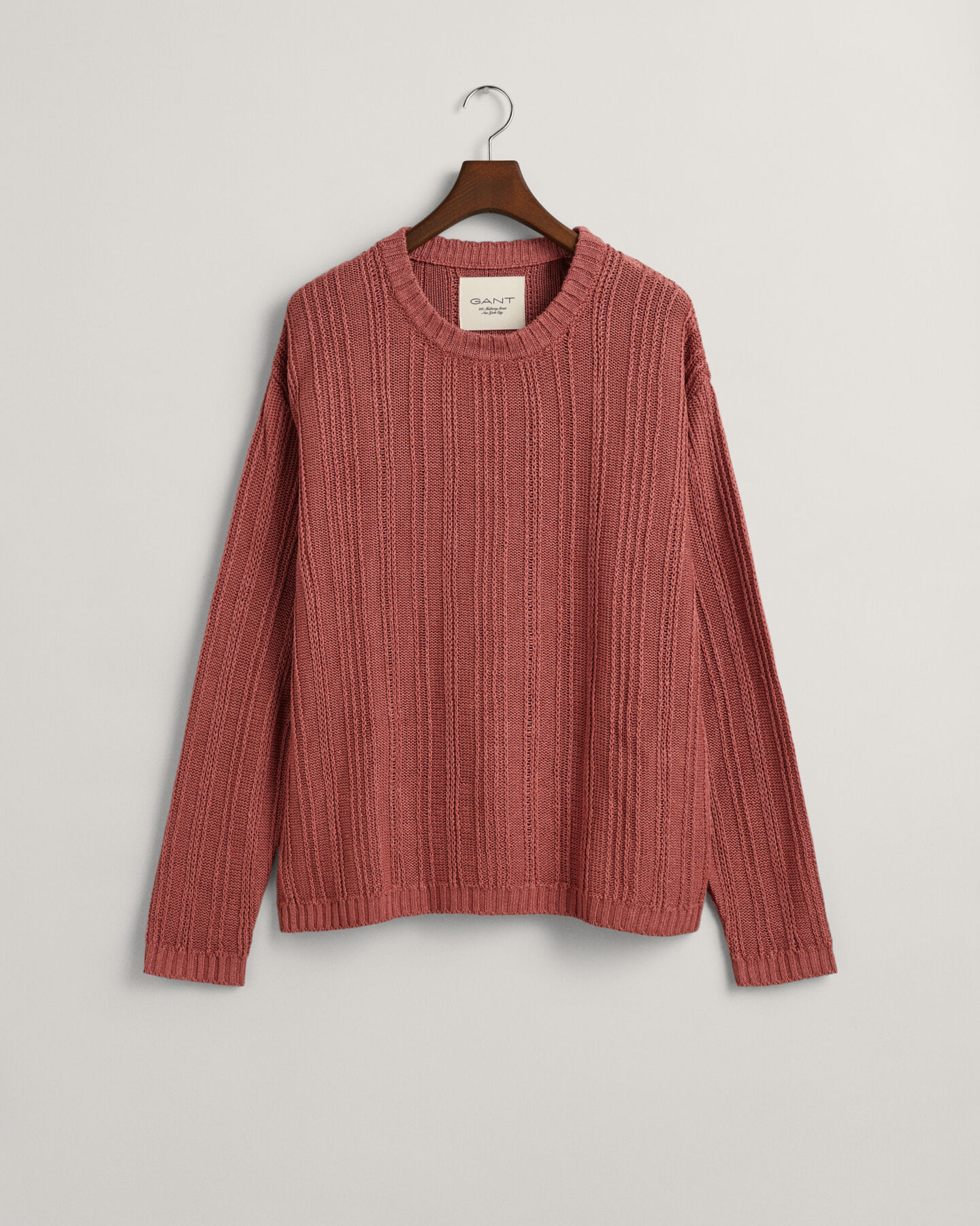 Rundhalsad tr&ouml;ja i linne och silke