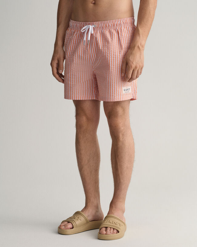 Classic fit badshorts i bäckebölja