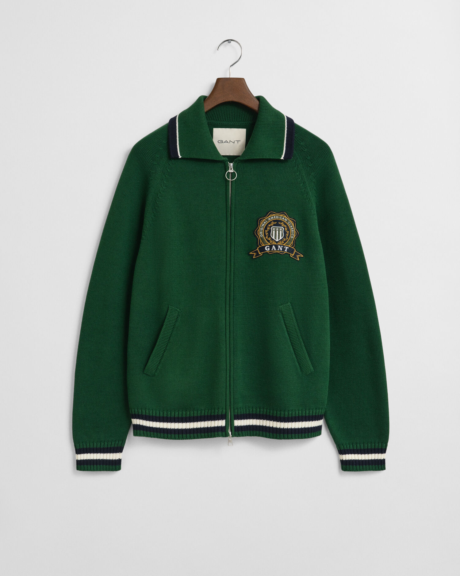 Kofta med dragkedja och GANT 1949-motiv