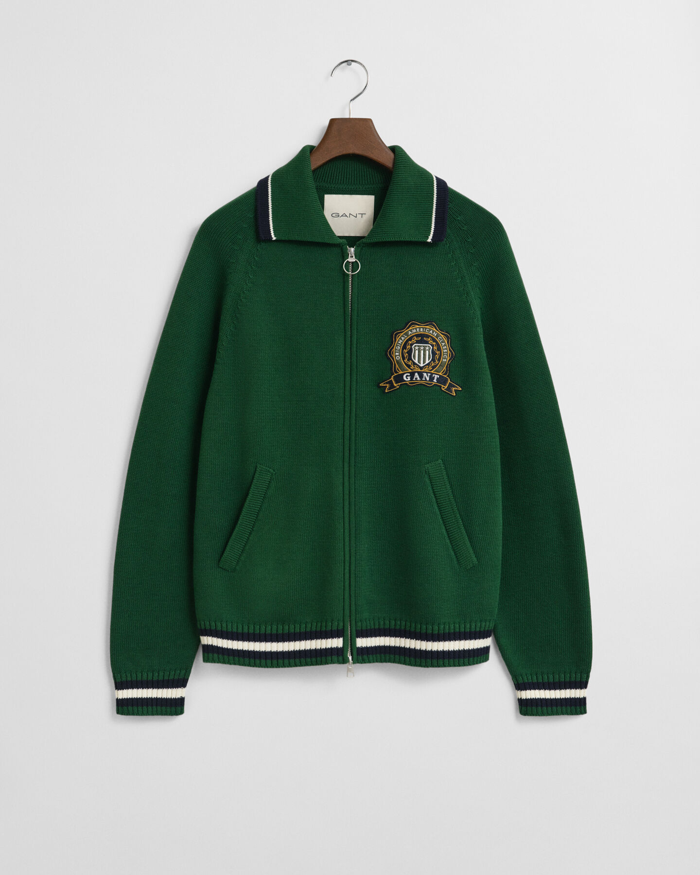 Kofta med dragkedja och GANT 1949-motiv