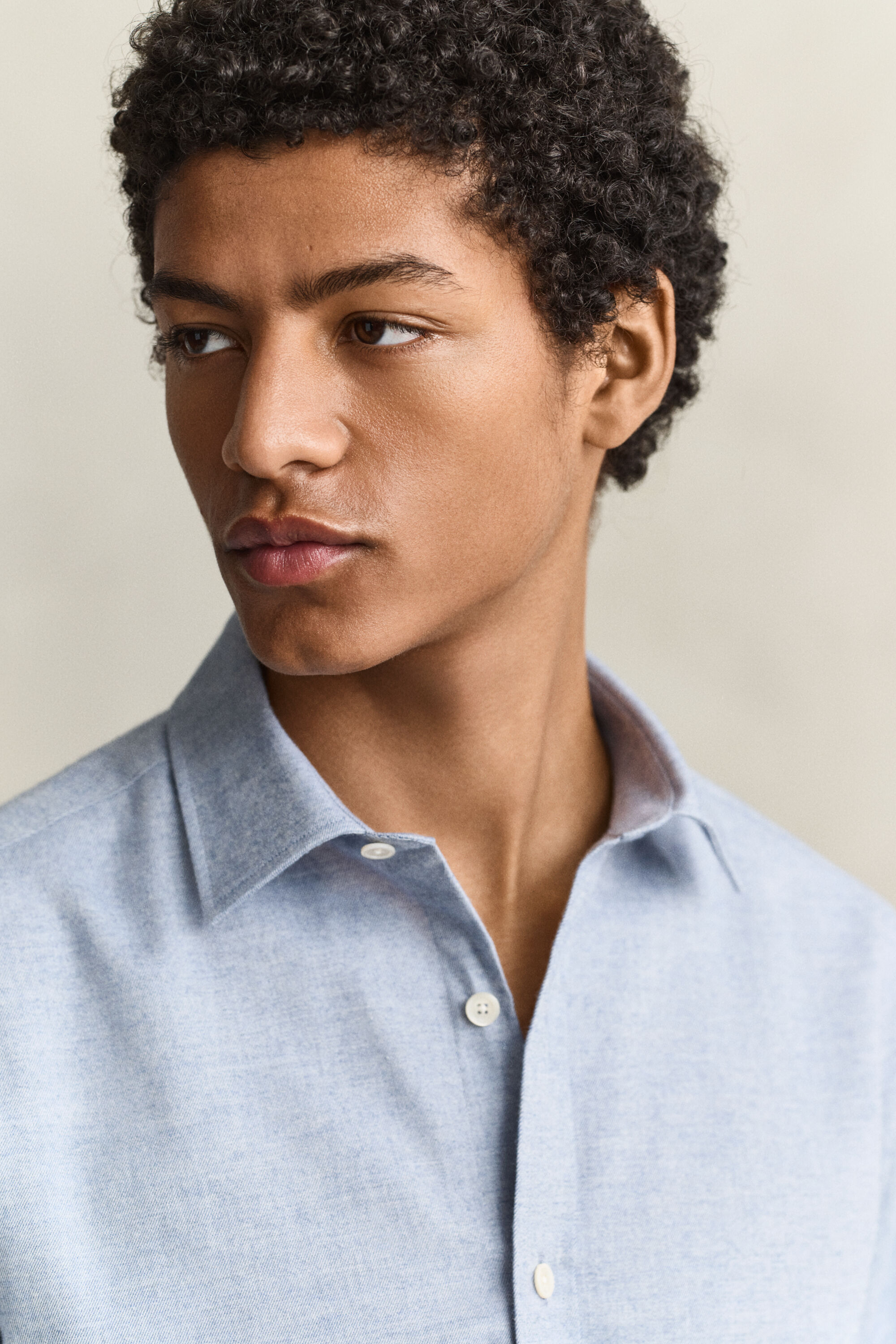 Melerad flanellskjorta