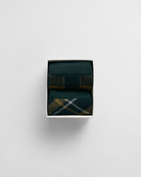 Tv&aring;pack rutiga strumpor i presentf&ouml;rpackning