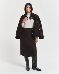 Handsydd omlottkjol i midilängd