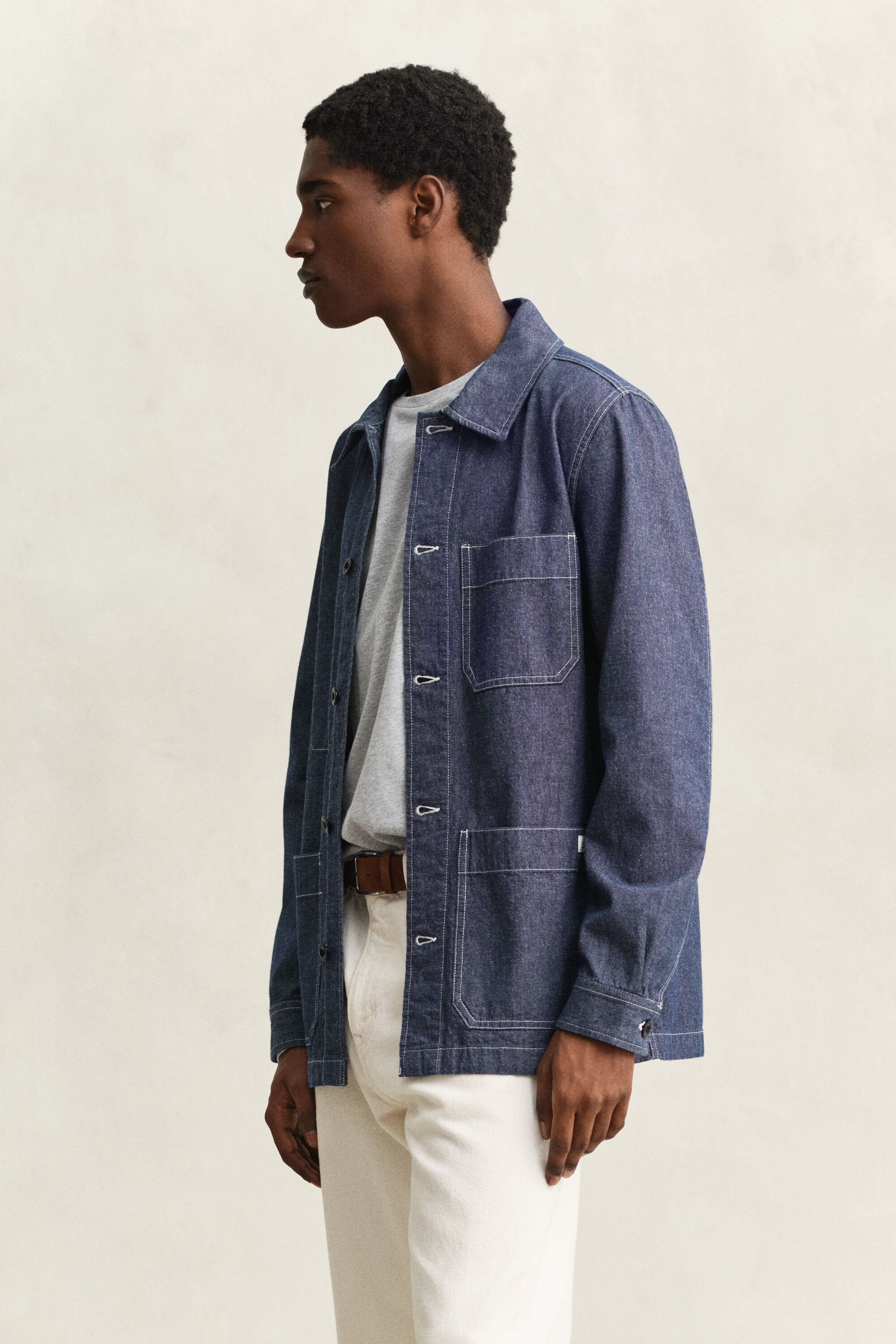Chambray skjortjacka