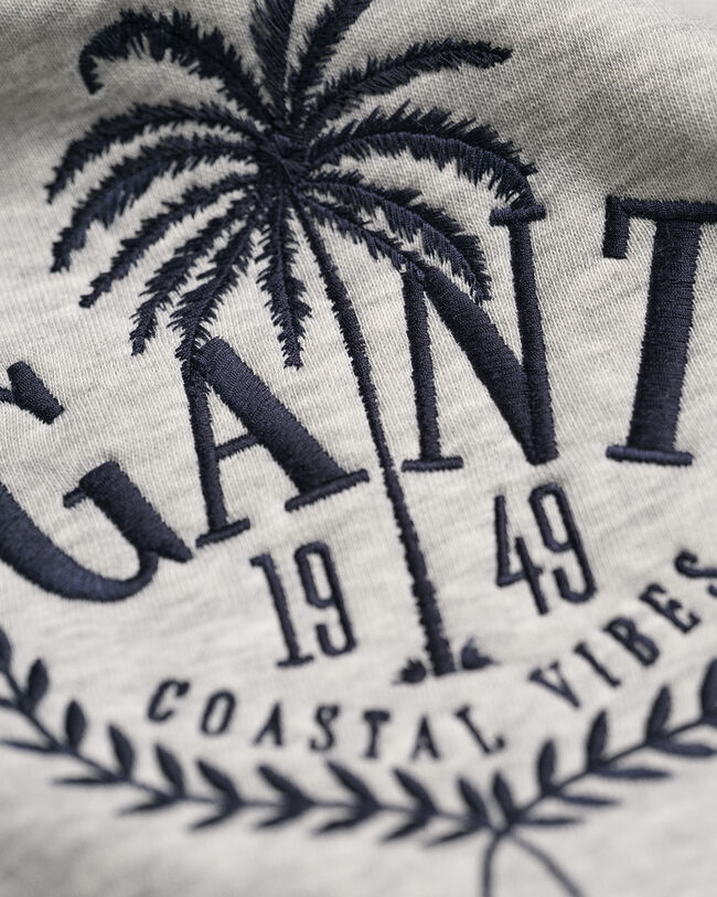 Boys GANT hoodie med broderad palm