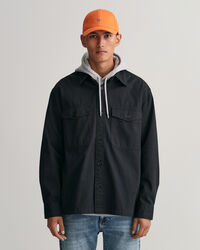 Hög keps i bomullstwill