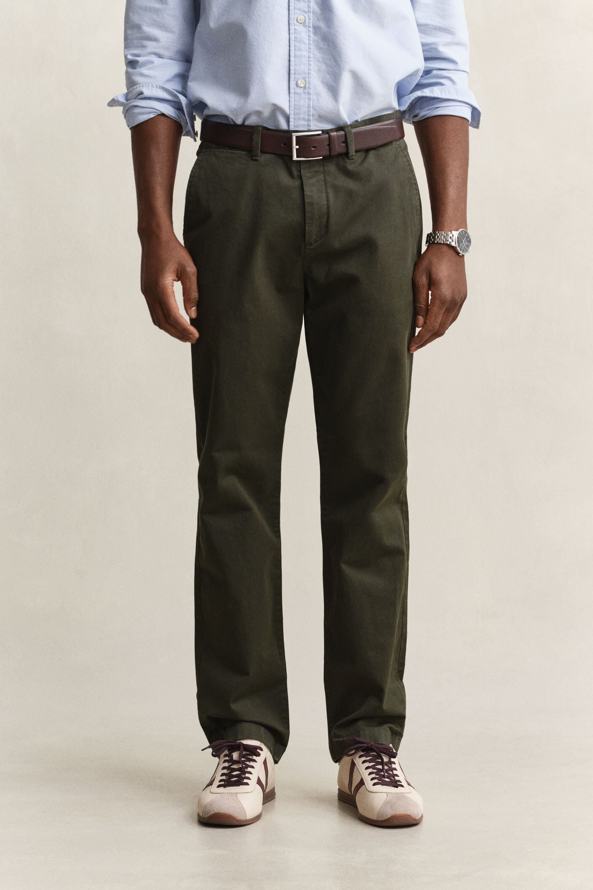 Klassiska chinos med regular fit