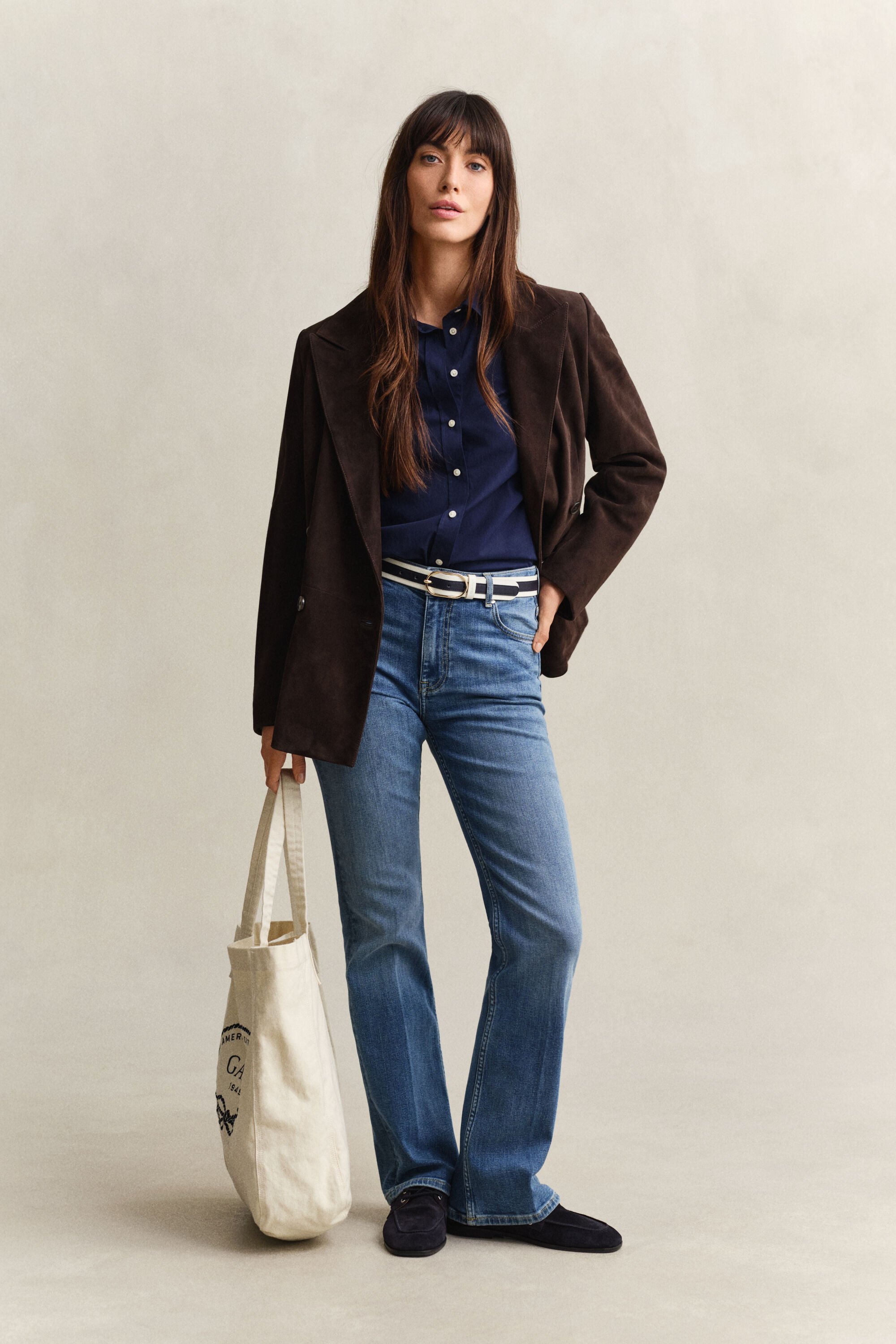 Regular fit klassisk poplinskjorta