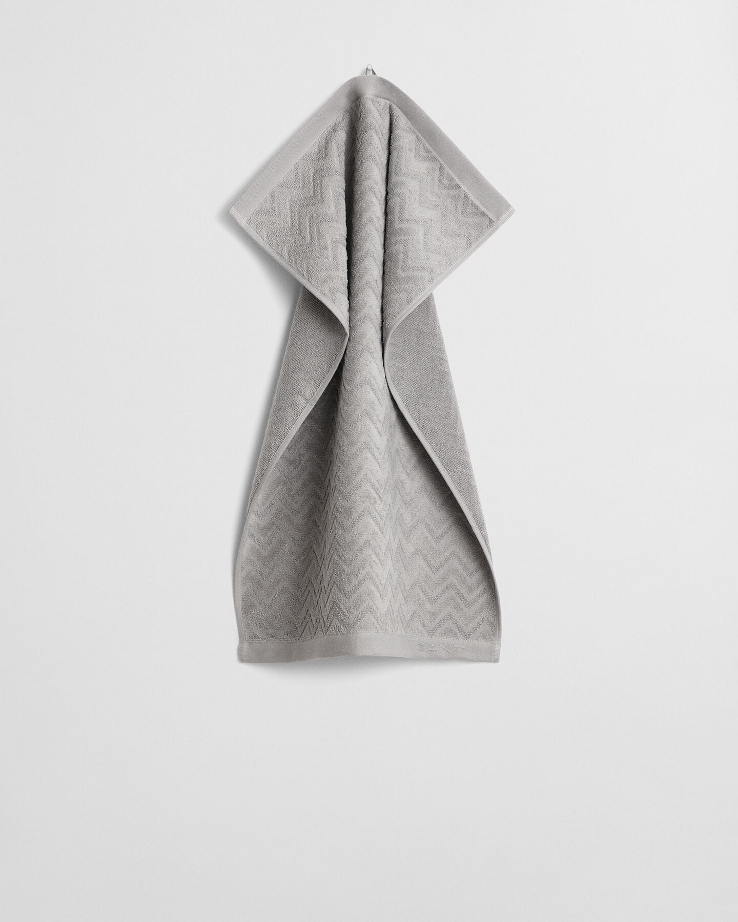 Jacquardvävd fiskbensmönstrad handduk 50 x 70