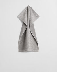 Jacquardvävd fiskbensmönstrad handduk 50 x 70