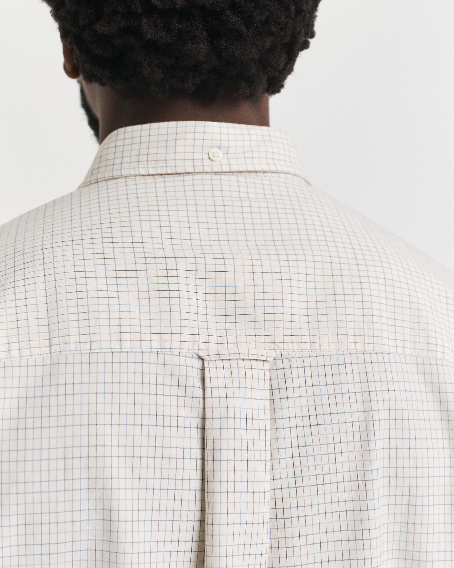 Oversized fit lyxig rutig oxfordskjorta