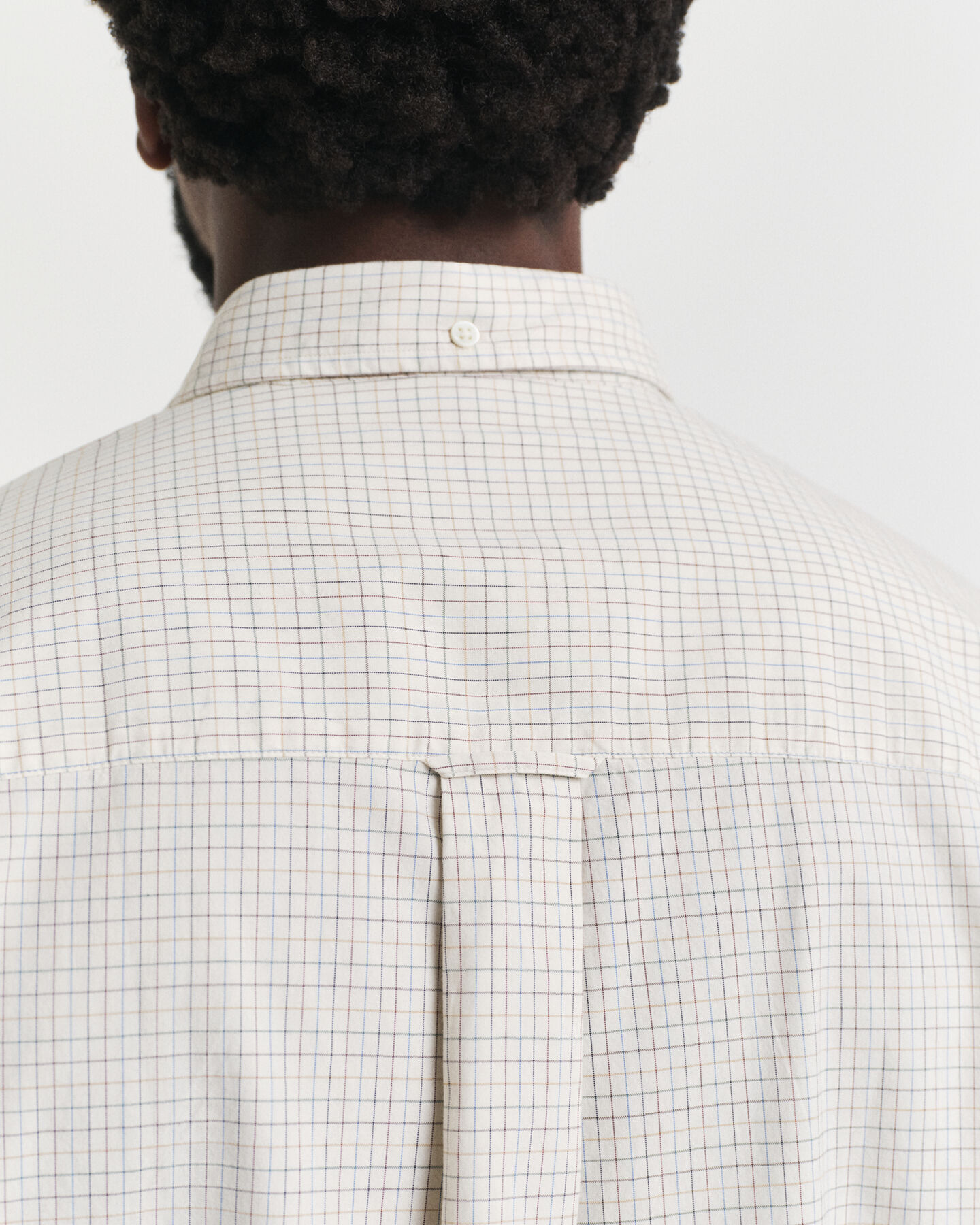 Oversized fit lyxig rutig oxfordskjorta