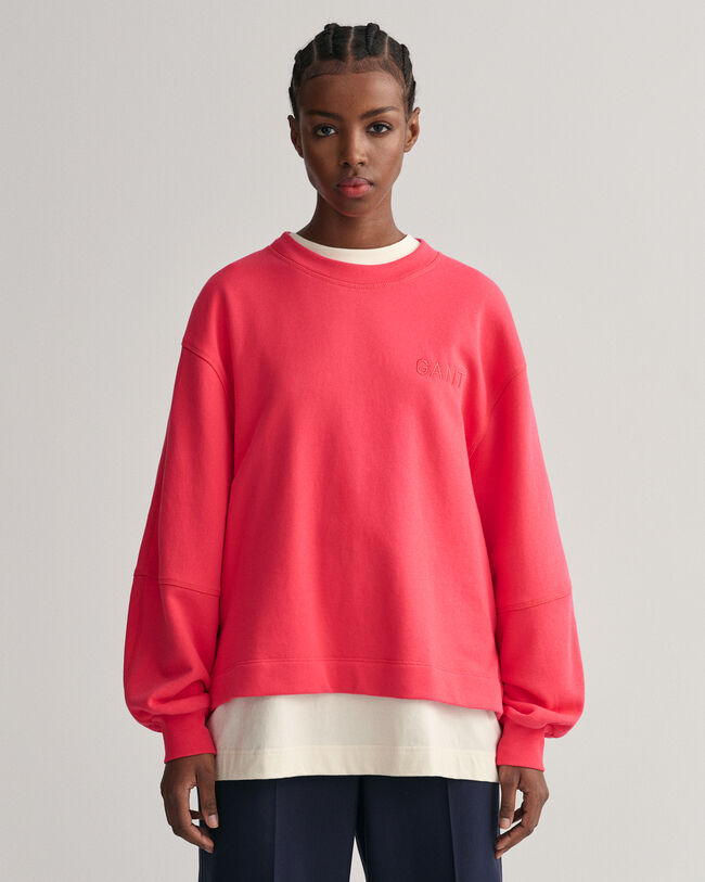 Logo sweatshirt med vid &auml;rm