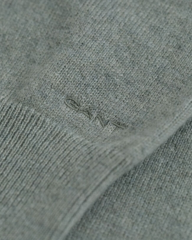 Rundhalsad tröja i superfin lammull