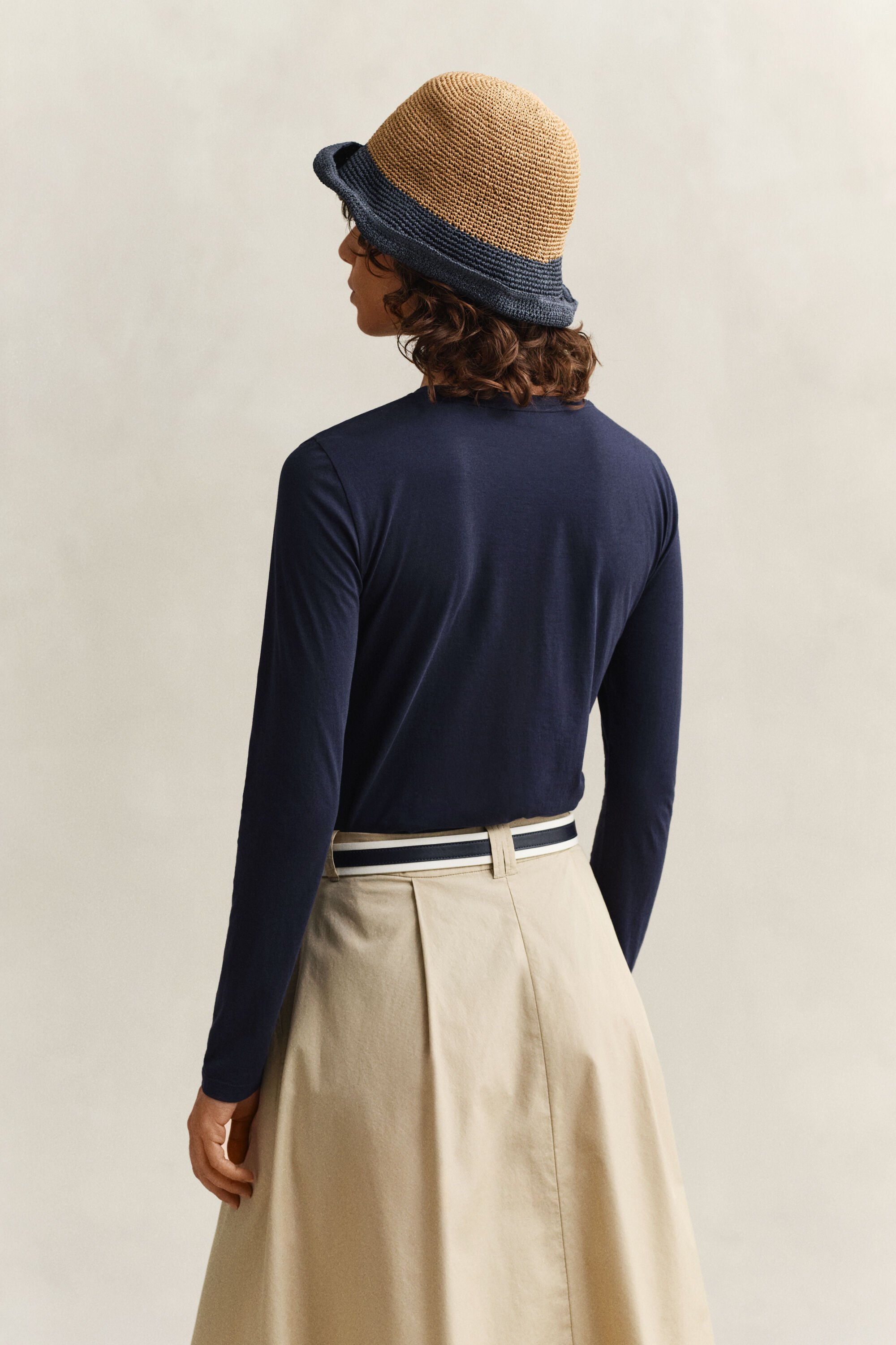 Långärmad T-shirt i bomull