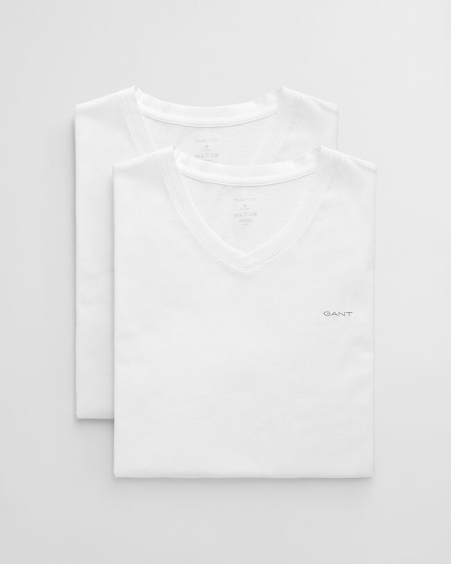 Tv&aring;pack V-ringade T-shirtar