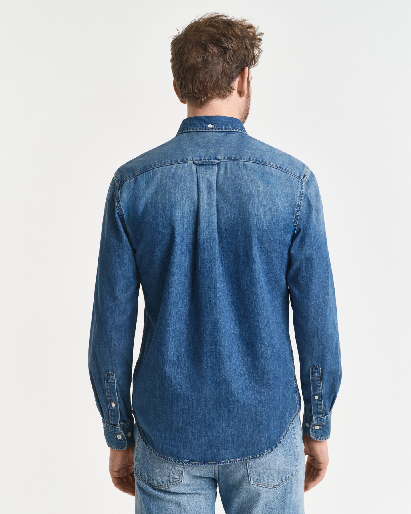 Regular fit denimskjorta