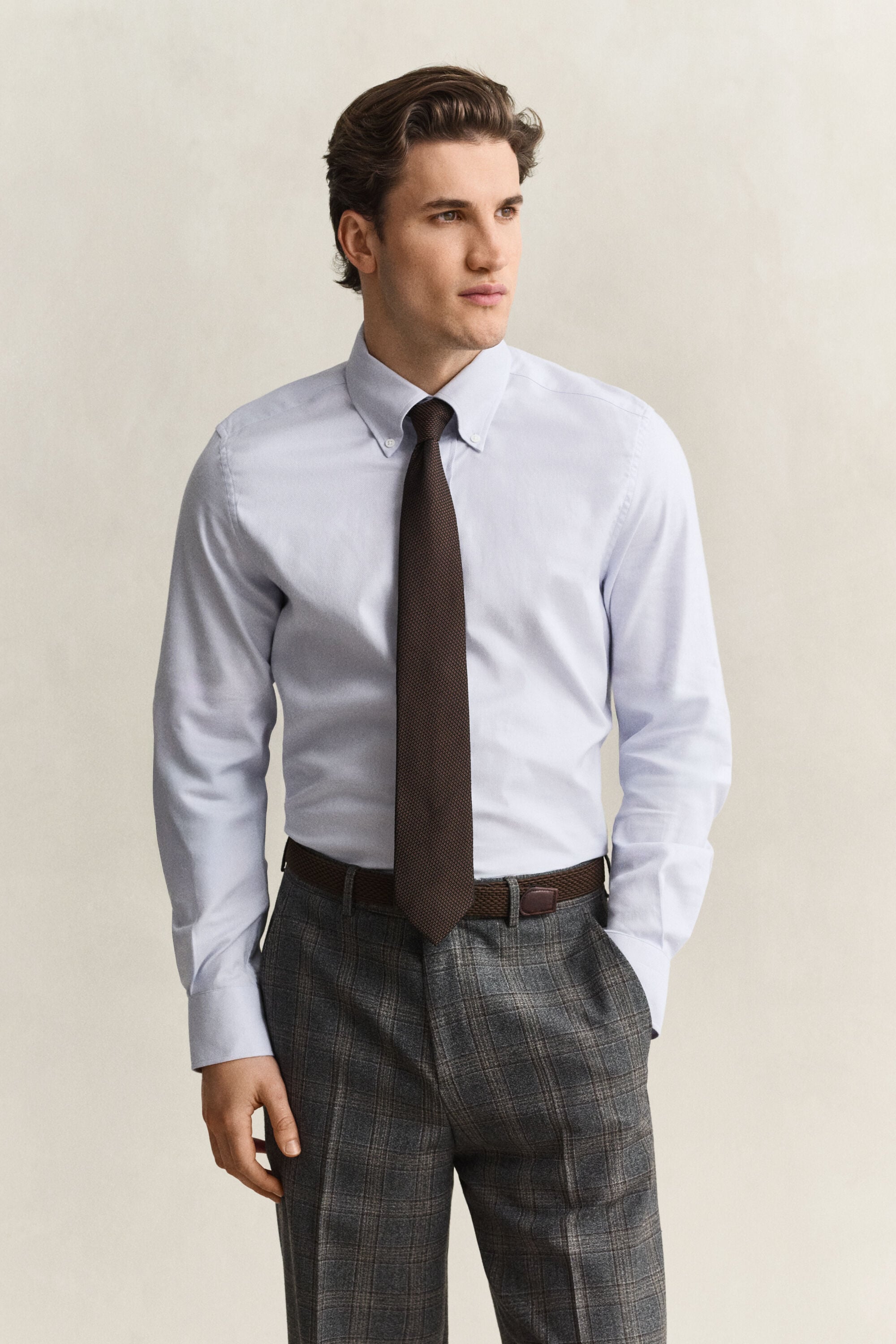 Slim fit skräddarsydd skjorta