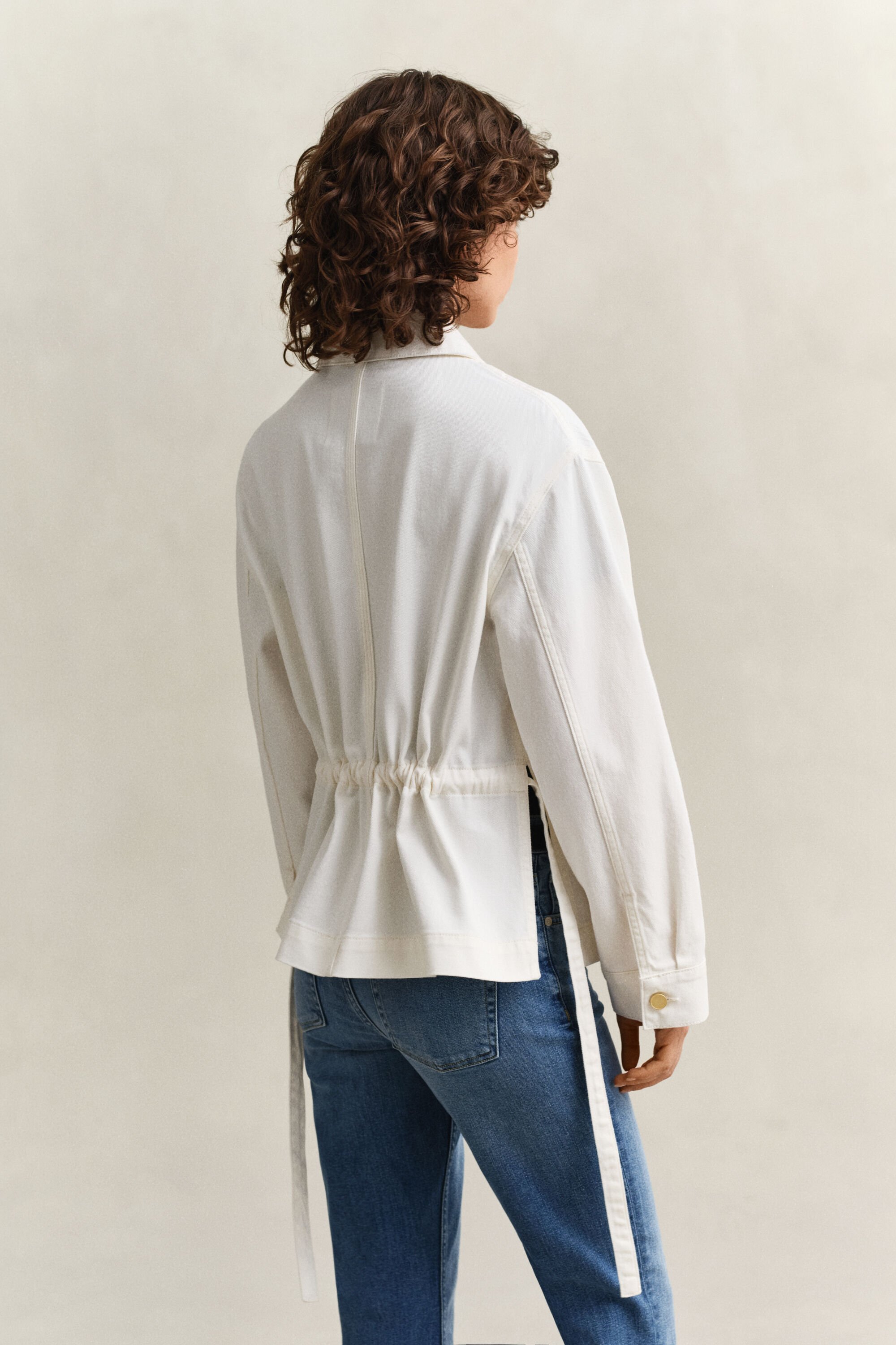 Denimjacka med bälte