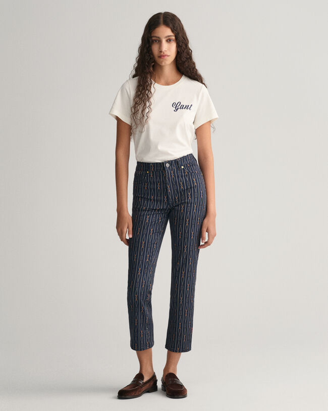 T-shirt med litet motiv