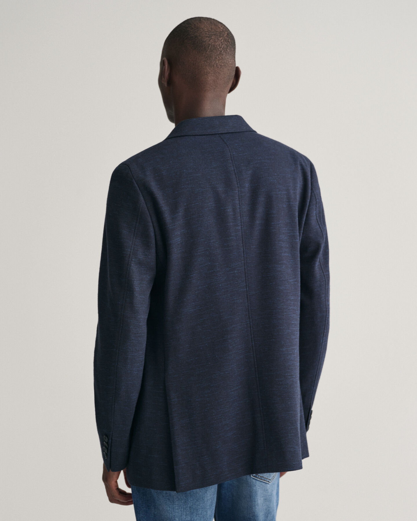 Blazer i bomull och linne