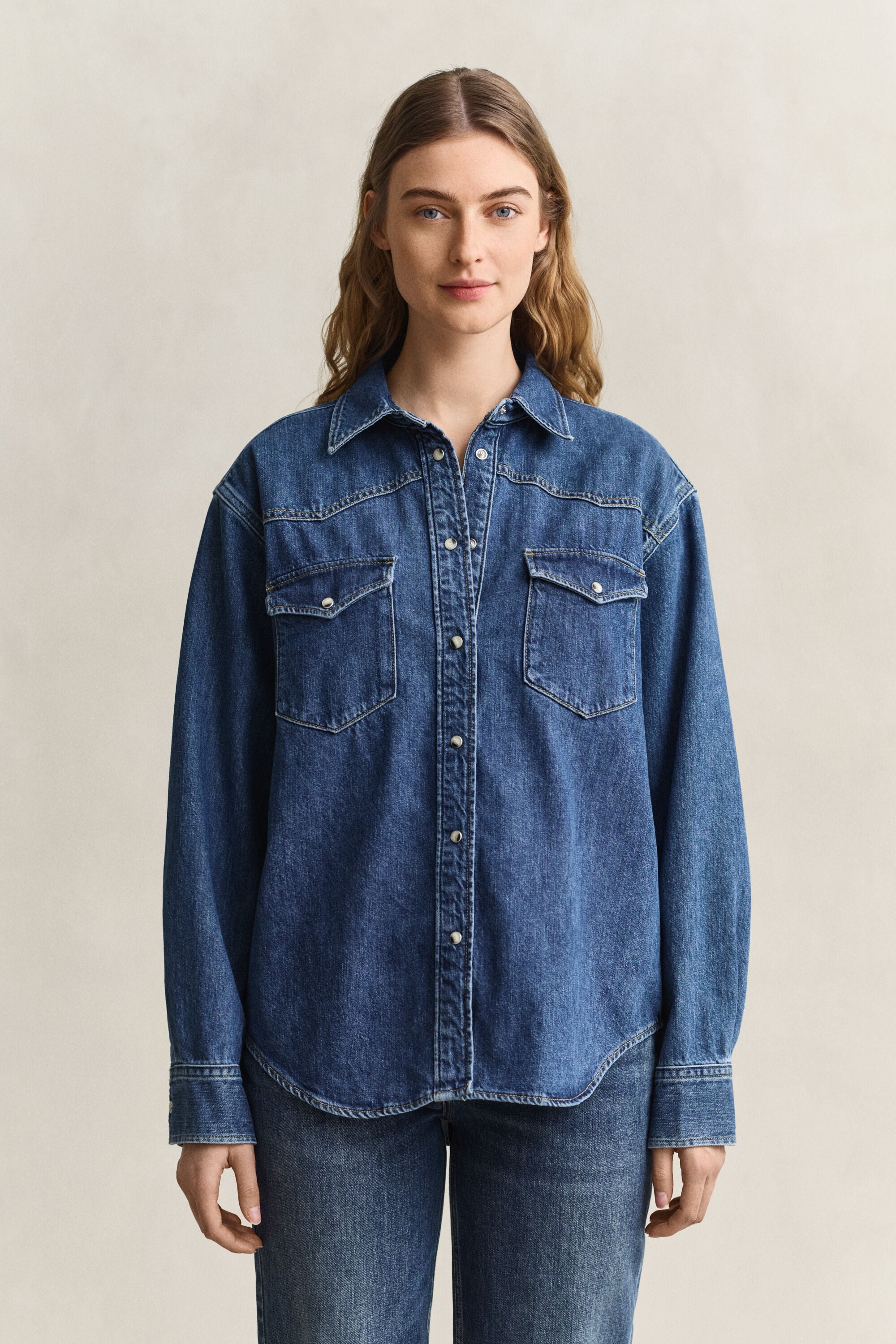 Jägarskjorta i denim