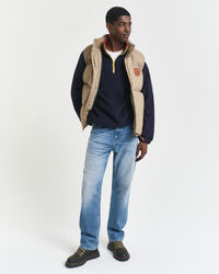 Fleecetröja med färgblock