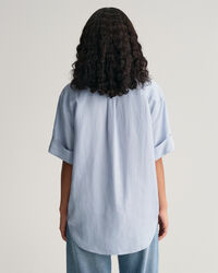 Relaxed fit kortärmad skjorta med fickdetaljer