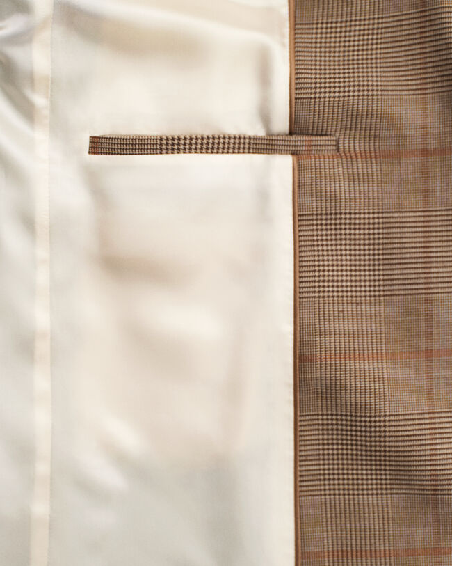 Regular fit rutig club-blazer