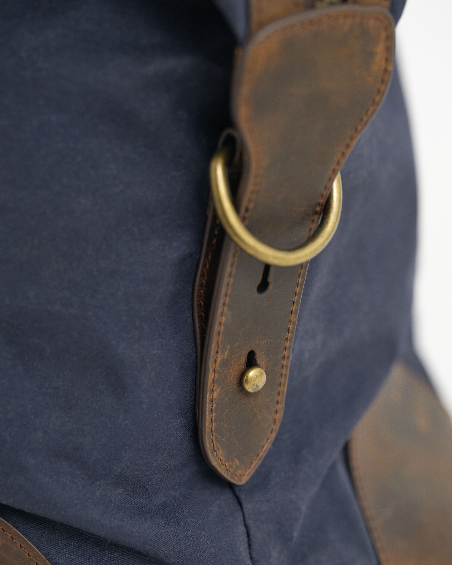 Duffelväska i vaxad bomull