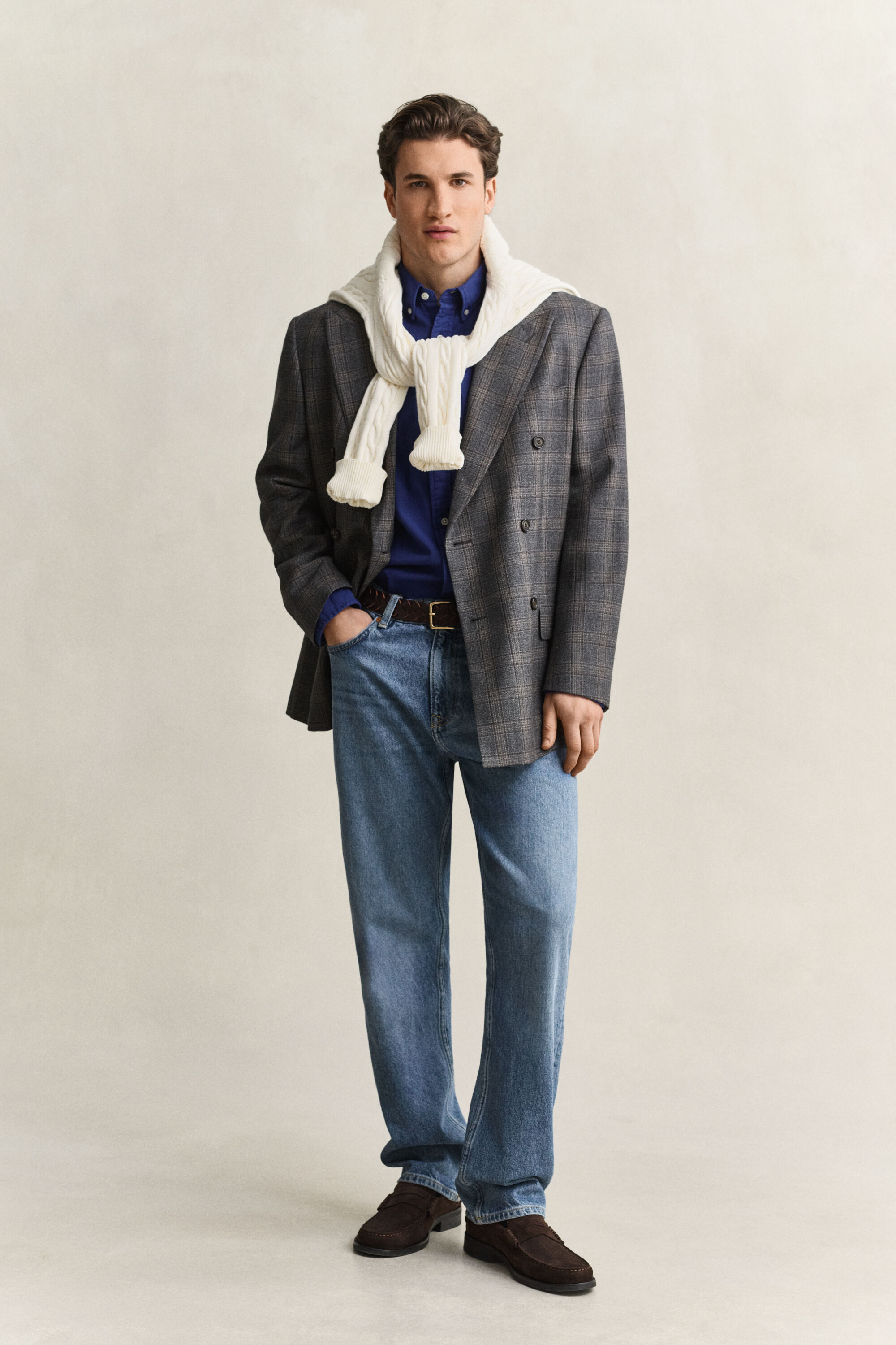 Regular fit twillskjorta